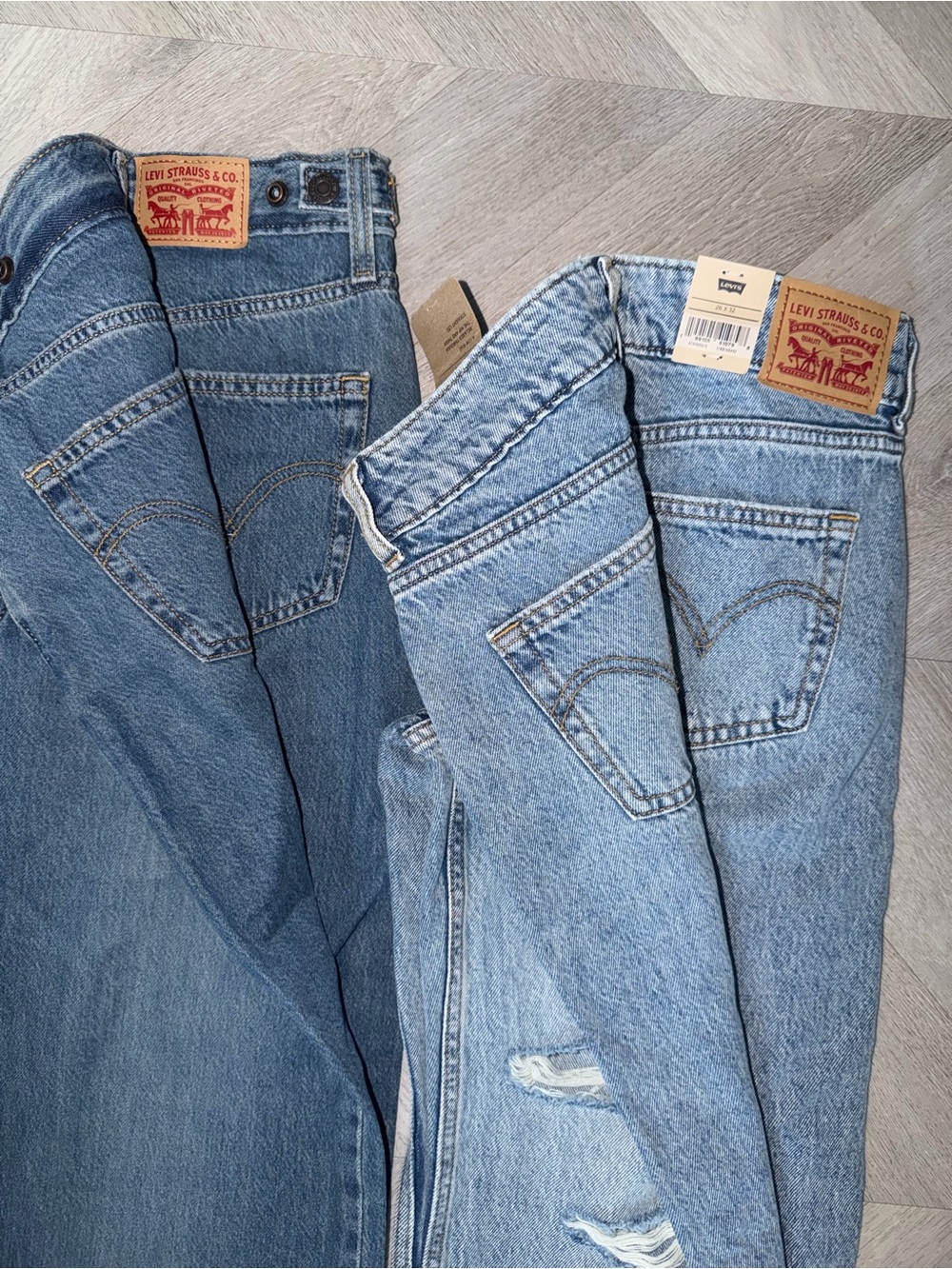Levi's Light Blue Denim Jeans Duo 26x31